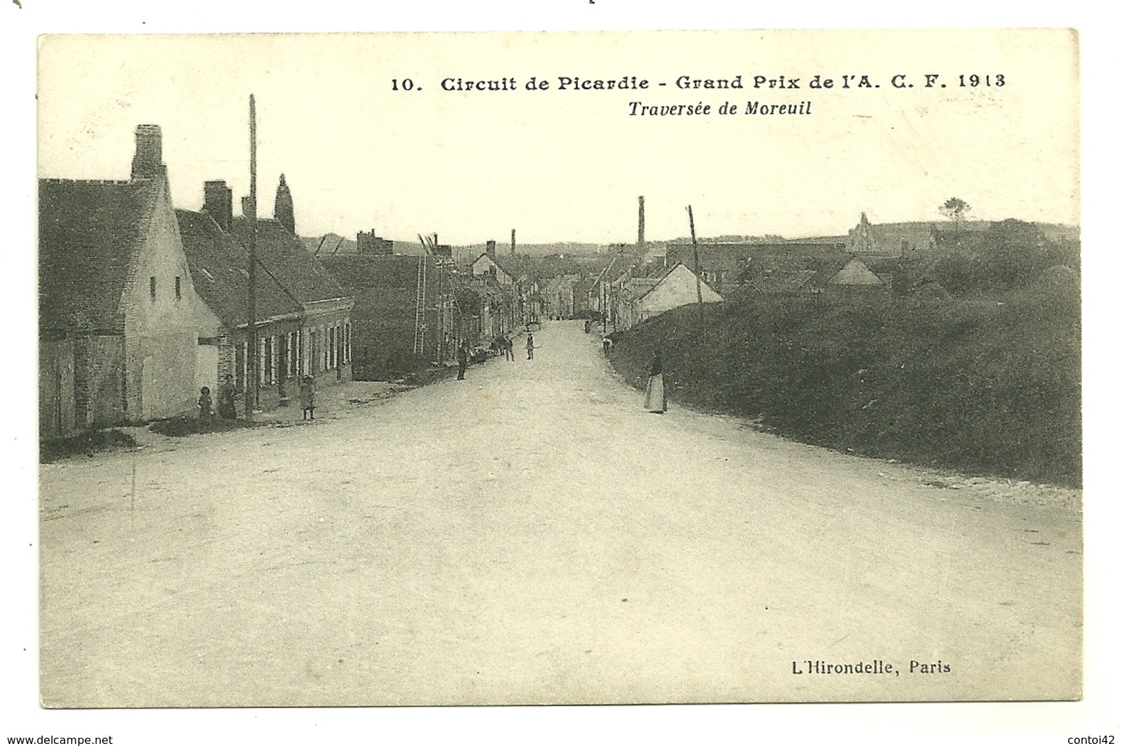 80 MOREUIL CIRCUIT DE PICARDIE 1913 GRAND PRIX ACF COURSE AUTOMOBILE SPORT SOMME - Moreuil