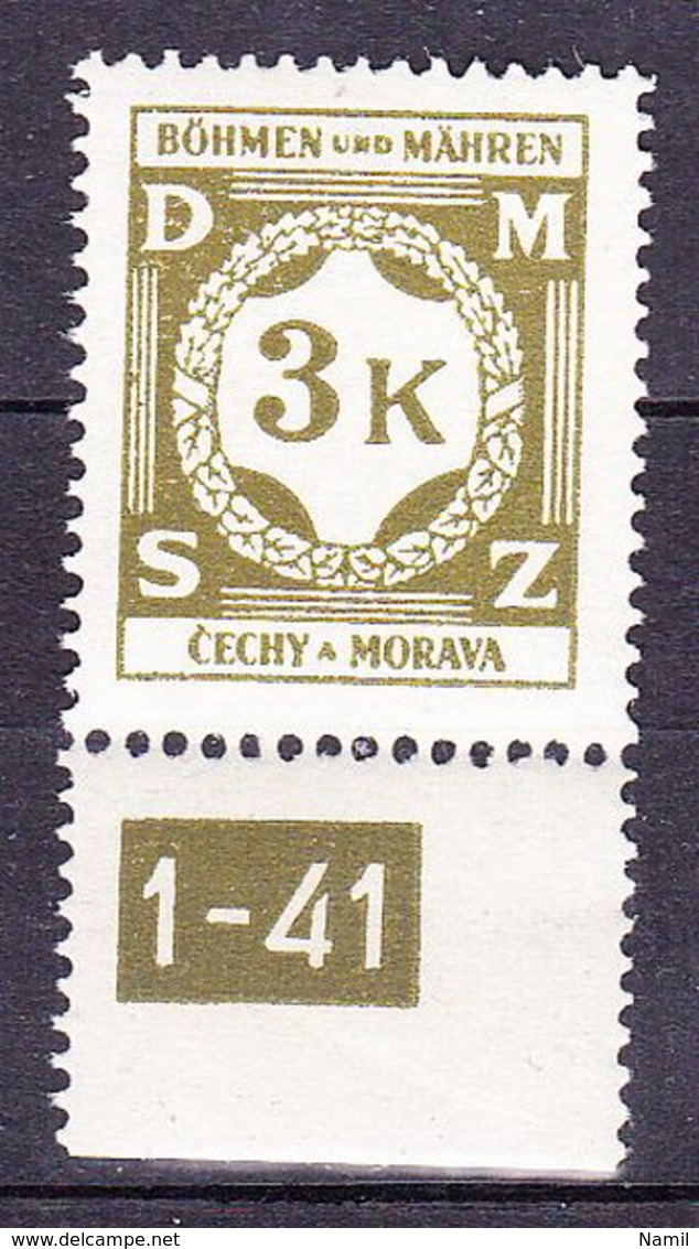 Boheme Et Moravie 1941 Mi D10 (Yv TS 10), (MNH)** - Neufs