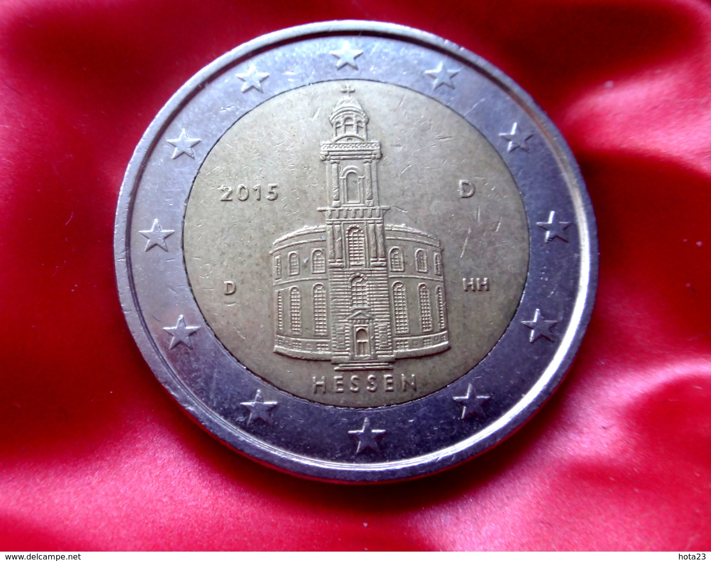 Germany 2015, 2 Euro  -  D  -  Hessen, KM# 336,  CIRCULATED  COIN - Allemagne