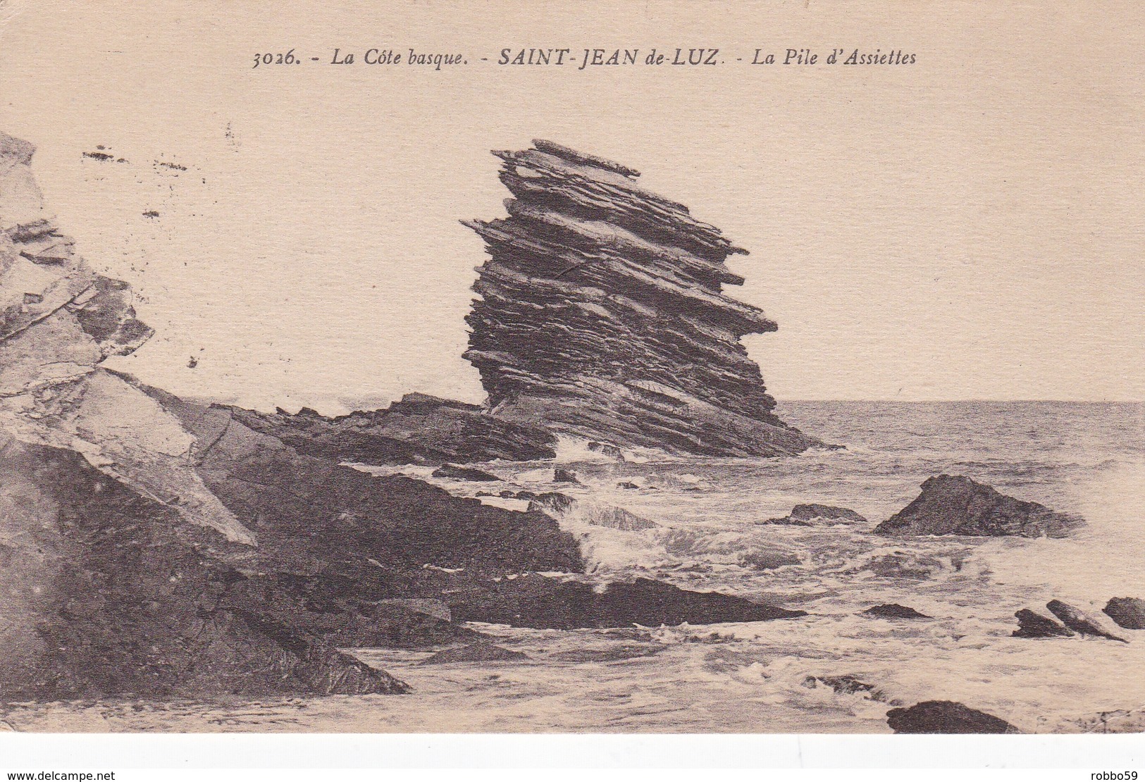 France St Jean De Luz La Pile D'Assiettes Postcard Used Good Condition - Saint Jean De Luz