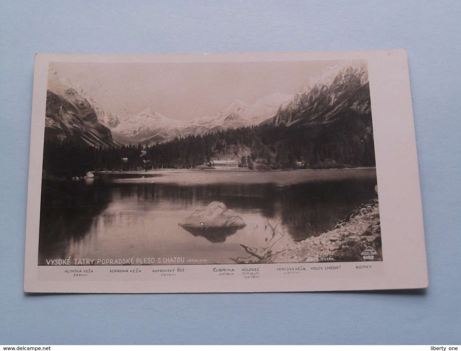 VYSOKE TATRY : POPRADSKE PLESO S CHATOU ( Edit.: Foto-Fon Praha ) 1928 ( See Photo For Detail ) ! - Tchéquie