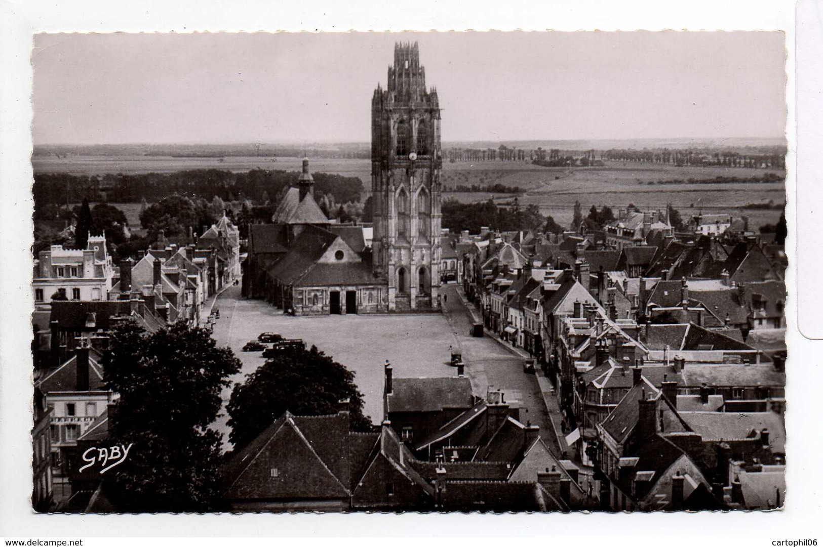 - CPSM VERNEUIL-SUR-AVRE (27) - Vue Générale Et L'Eglise 1953 - Editions GABY N° 3 - - Verneuil-sur-Avre