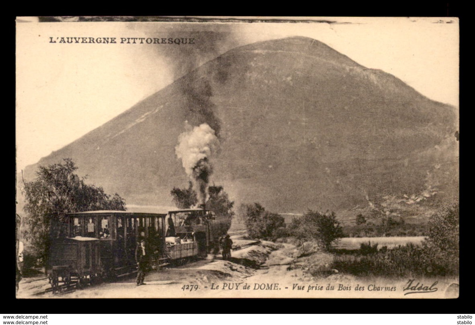 63 - LE PUY-DE-DOME - CHEMIN DE FER - LE TRAMWAY - VUE PRISE DU BOIS DES CHARMES - Autres & Non Classés