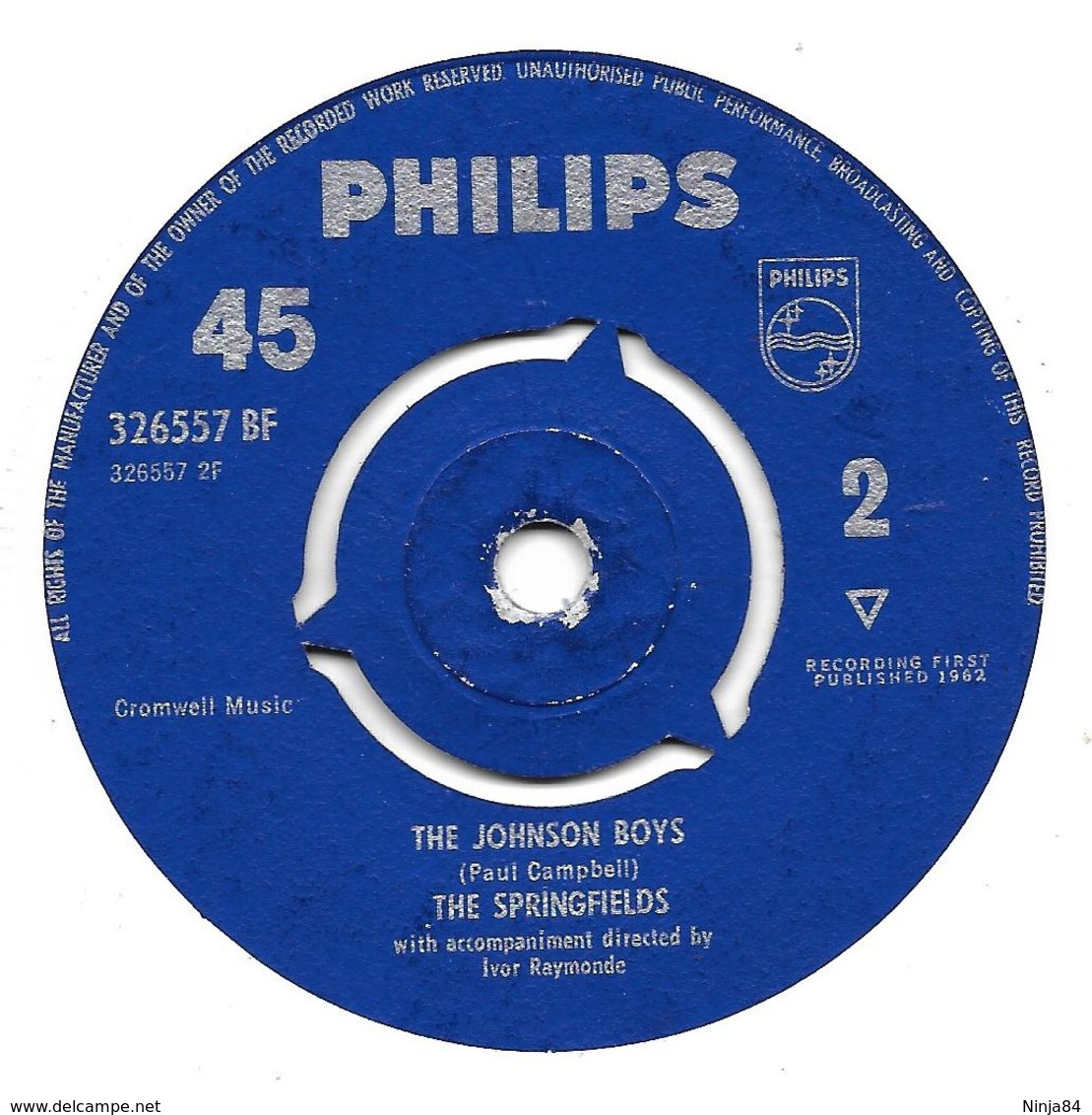 SP 45 RPM (7")   The Springfields  "  Island Of Dreams  "  Angleterre - Autres - Musique Anglaise