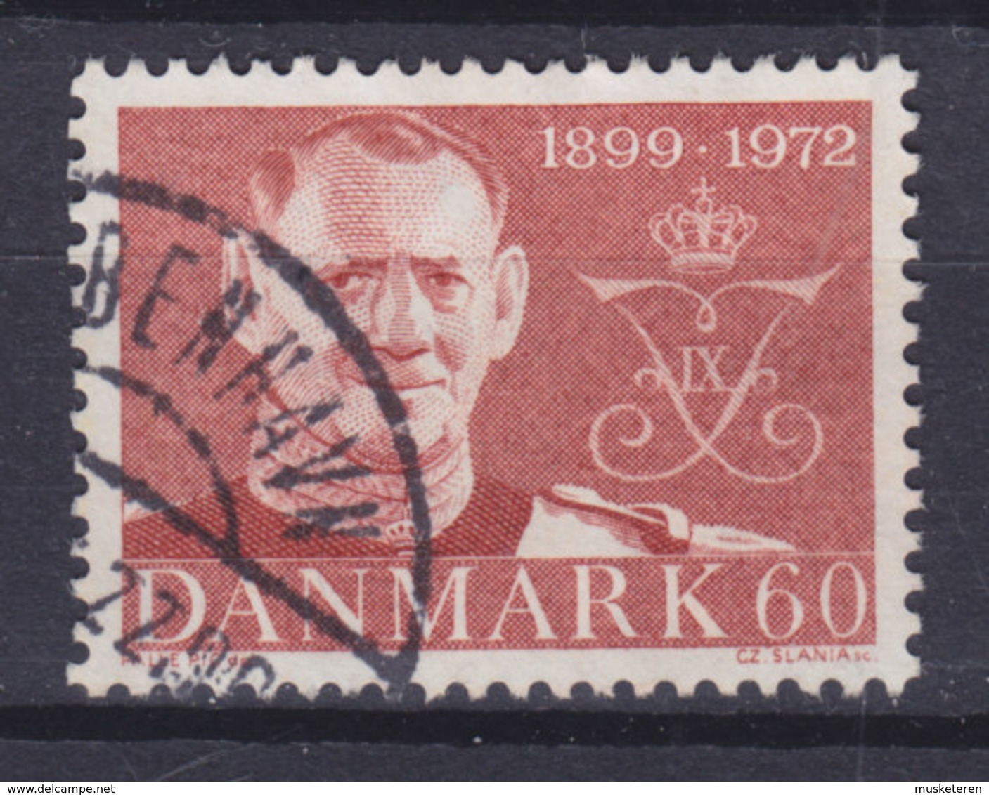 Denmark 1972 Mi. 520      60 Øre Geburtstag Von König Frederik IX. (73 Jahre) - Gebraucht