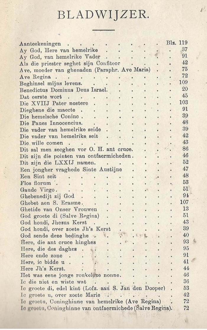 1896 DIETSCE RIME GEESTELIJKE GEDICHTEN  UIT DE XIIIe XIVe & XVe EEUW K. DE GHELDERE MET HANDTEKENING EN OPDRACHT ... - Anciens