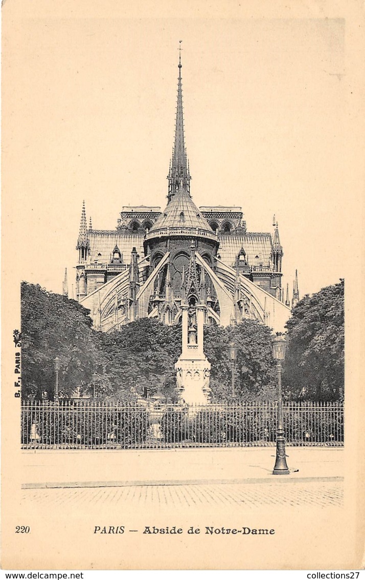 75004-PARIS-EGLISE NOTRE-DAME-ABSIDE DE NOTRE DAME - Notre-Dame De Paris
