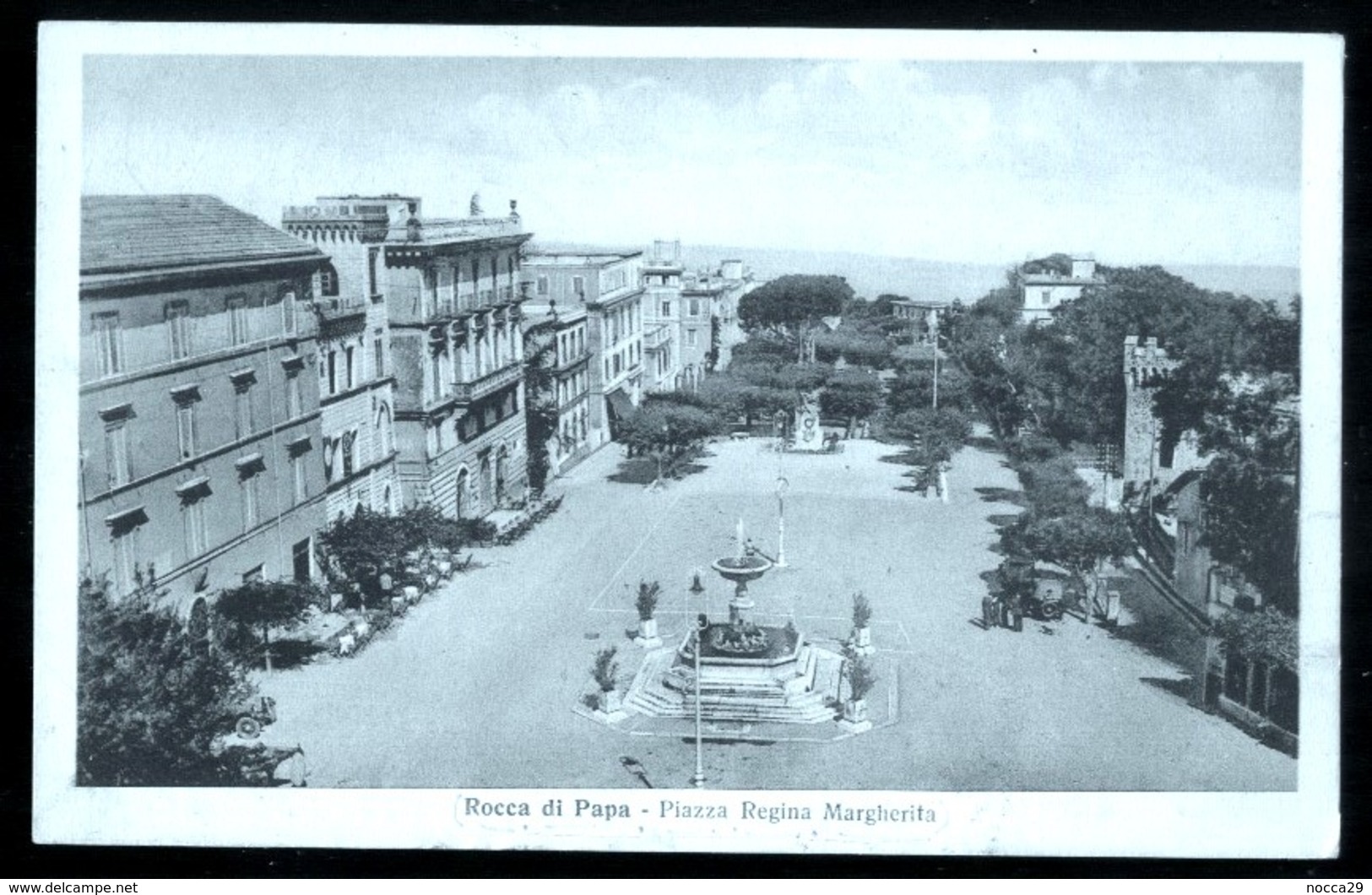 ROCCA DI PAPA - ROMA - 1935 -  PIAZZA REGINA MARGHERITA - Altri & Non Classificati