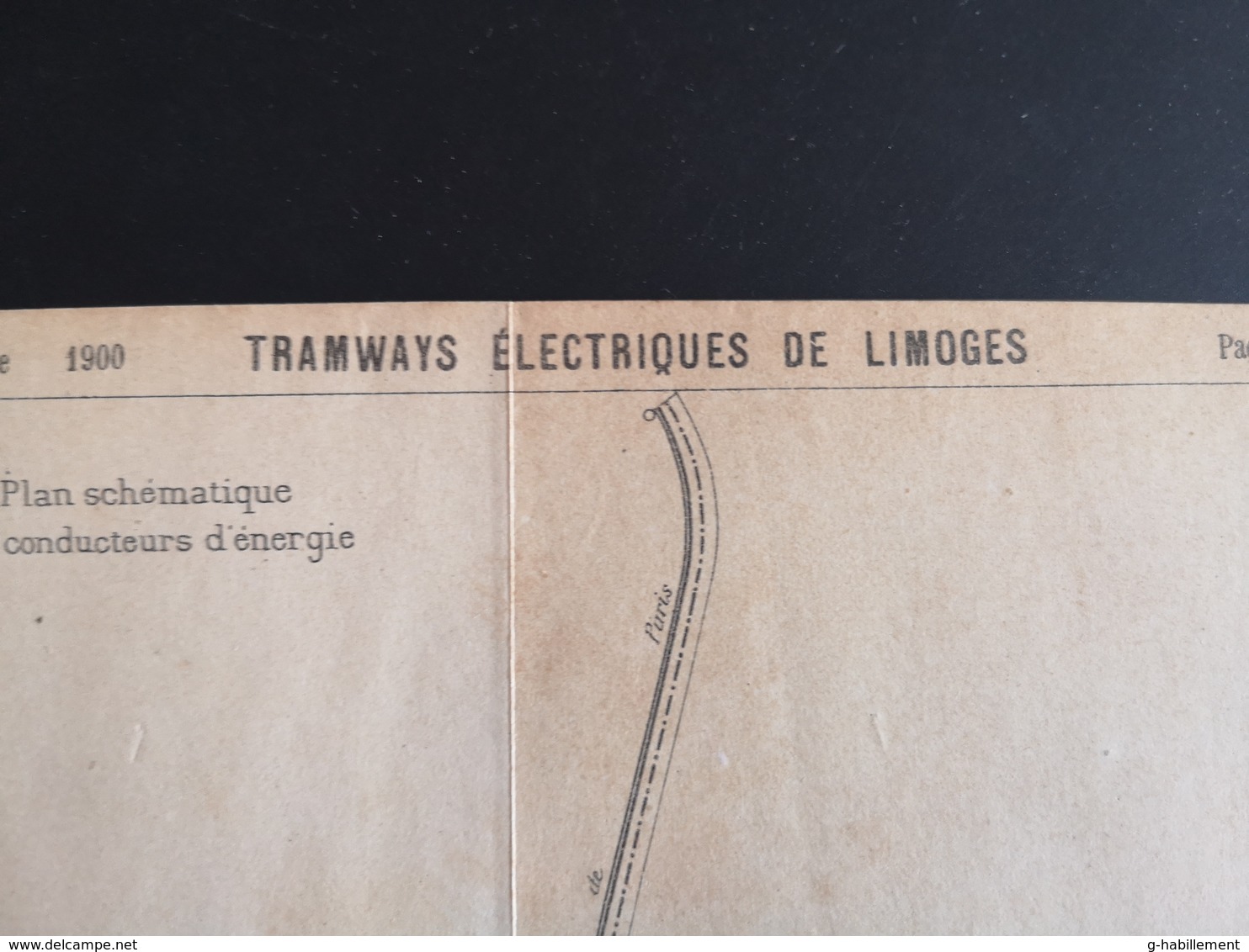 ANNALES DES PONTS Et CHAUSSEES (IDep 87) - Plan Des Tramways électriques De Limoges - Imp L.Courtier 1900 (CLF46) - Machines