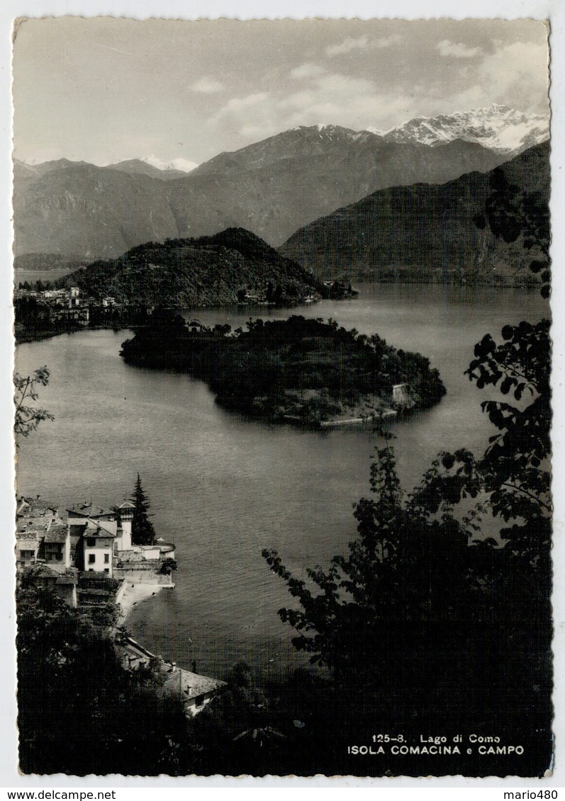 LAGO  DI  COMO    ISOLA  COMACINA  E  CAMPO         (VIAGGIATA) - Como