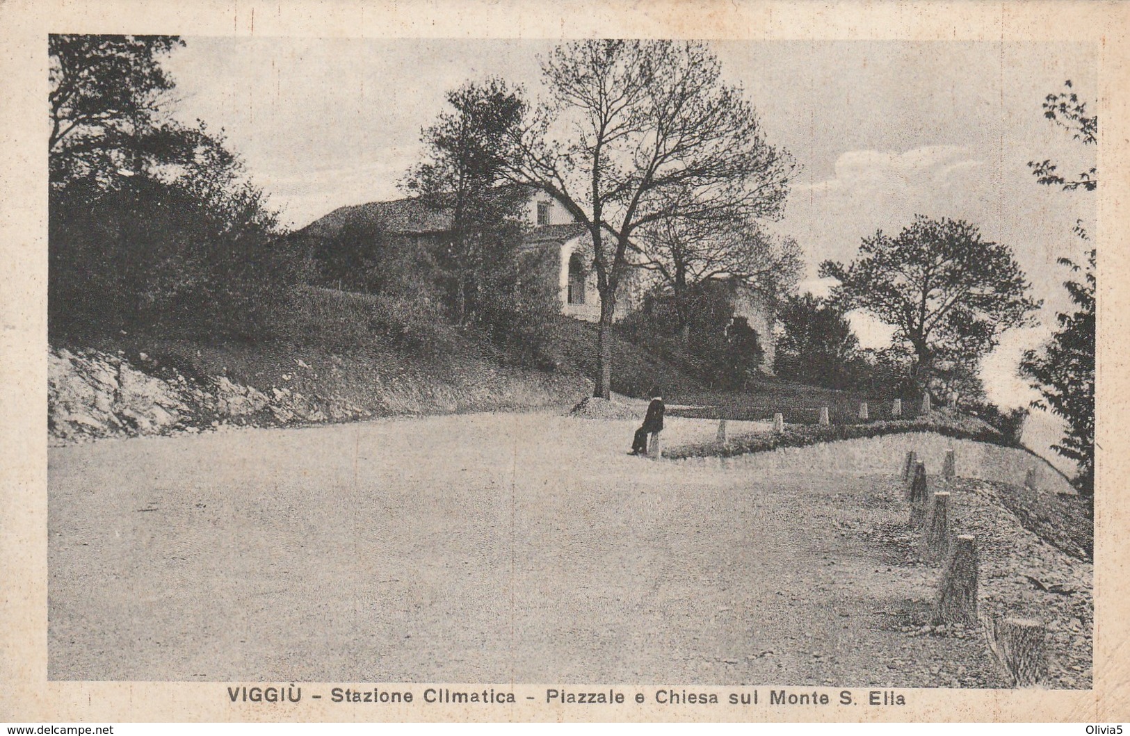 VIGGIU - STAZIONE CLIMATICA - PIAZZALE E CHIESA SUL MONTO S. ELIA - Varese