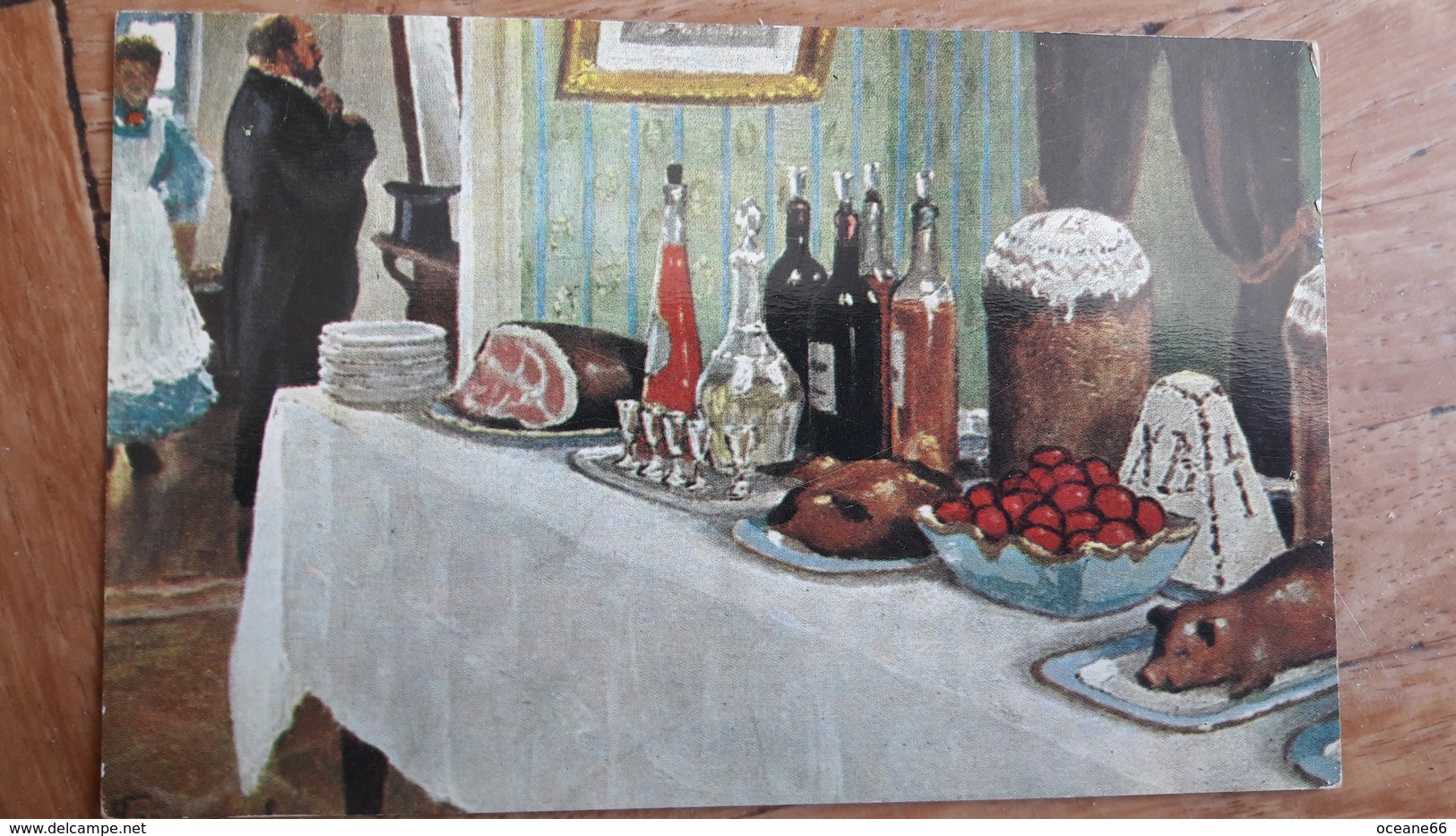 M. Germascheff Easter Table Russian - Peintures & Tableaux