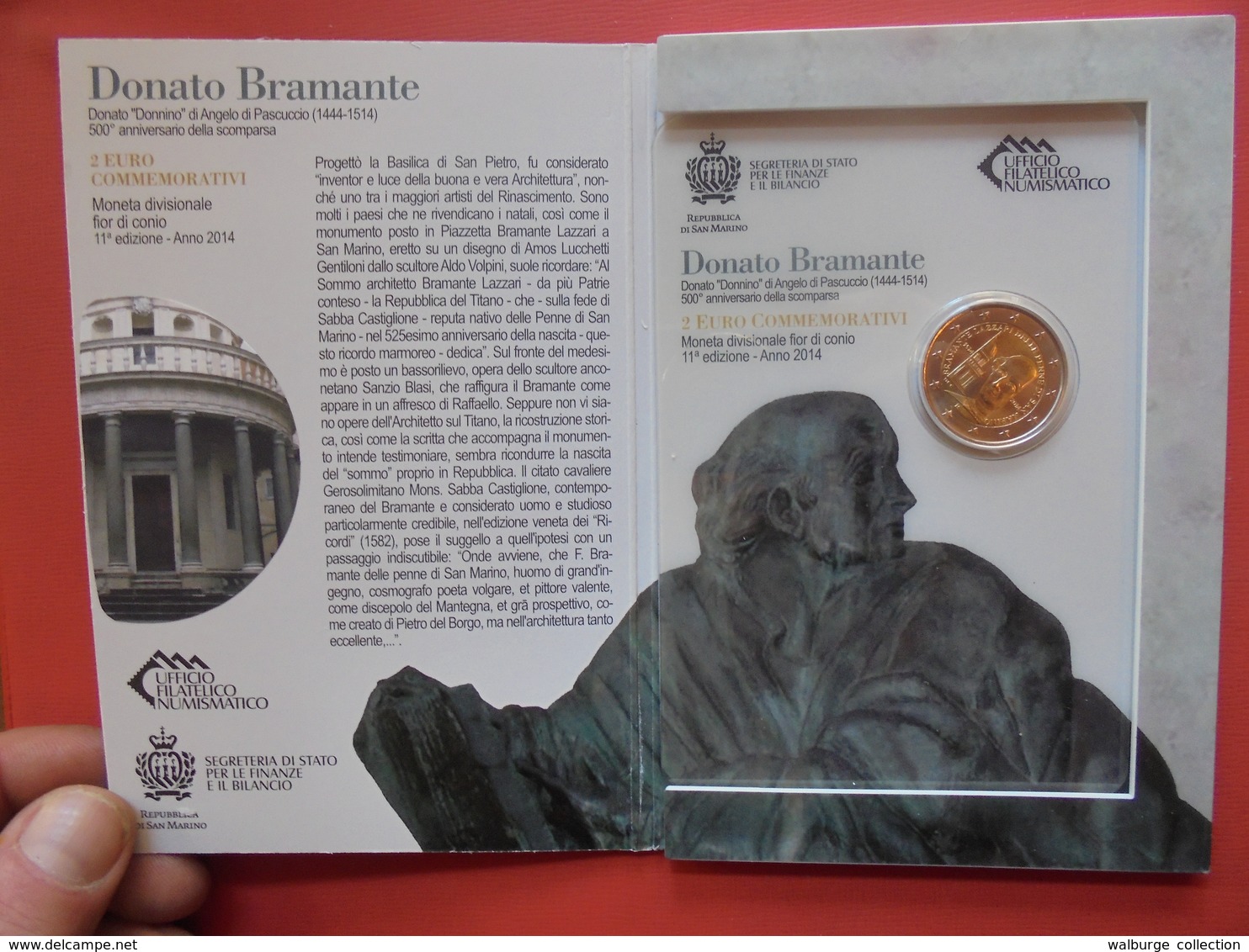 SAN MARINO 2014 "BRAMANTE" - San Marino