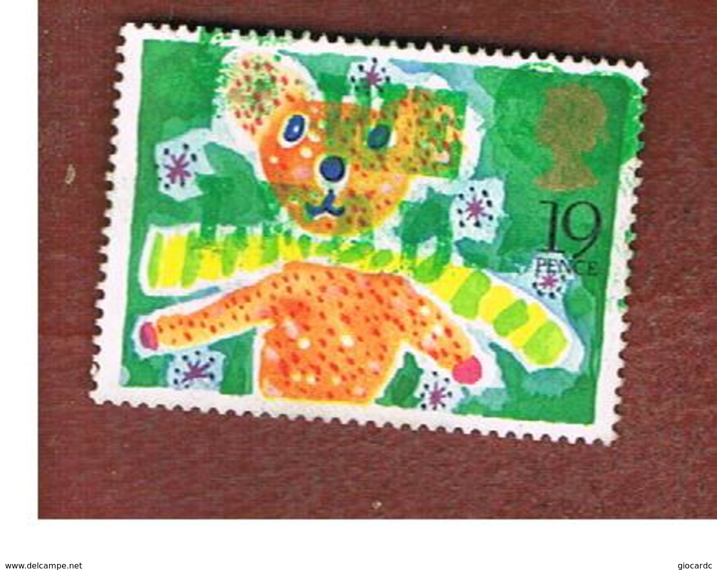 GRAN BRETAGNA (GREAT BRITAIN) - SG 1427 -  1989  GREETINGS STAMPS: TEDDY BEAR  (FROM BOOKLET)  - USED - Used Stamps