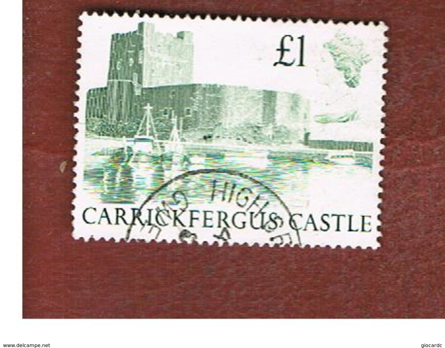 GRAN BRETAGNA (GREAT BRITAIN) - SG 1410   -  1988 CASTLES: CARRICKFERGUS  - USED - Usati