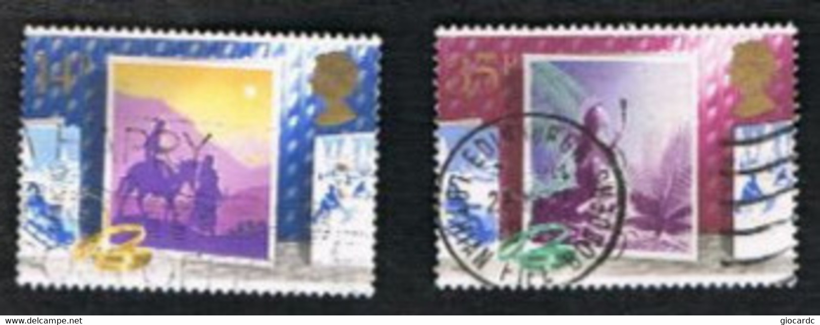 GRAN BRETAGNA (GREAT BRITAIN) - SG 1414.1418   -  1988 CHRISTMAS  - USED - Usati