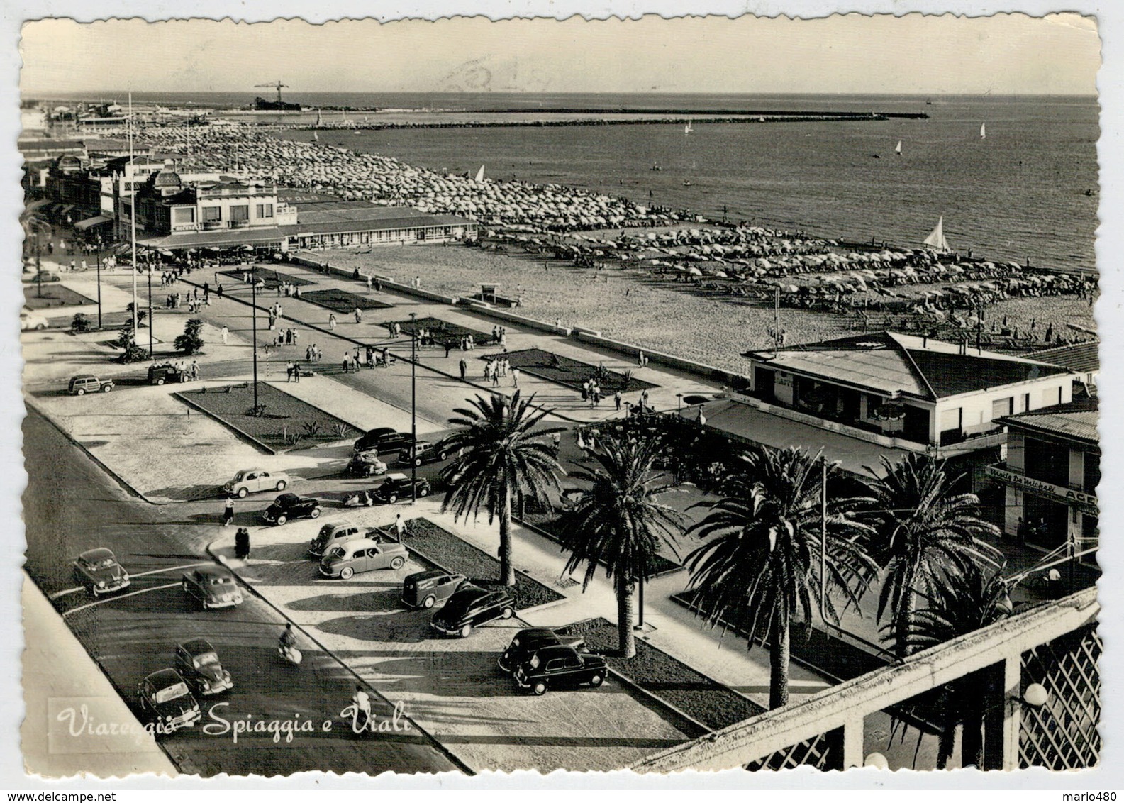 VIAREGGIO    SPIAGGIA  E  VIALI         (VIAGGIATA) - Viareggio