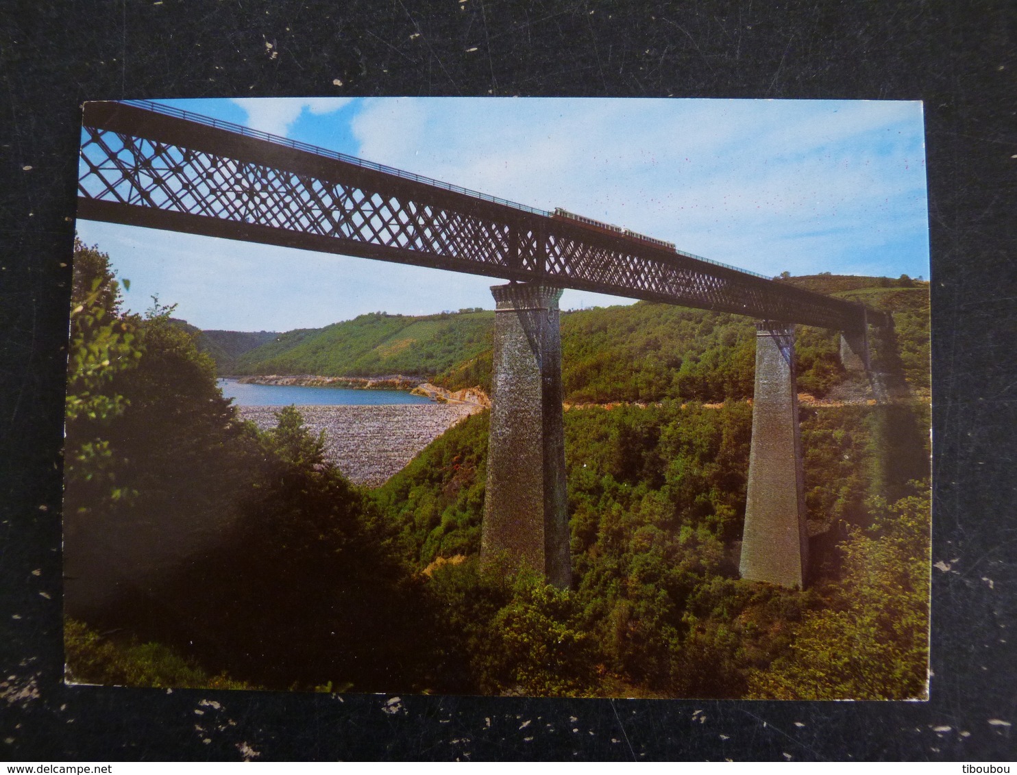 LES ANCIZES COMPS - PUY DE DOME - FLAMME MUETTE SUR MARIANNE CHEFFER ET ARMOIRIES AUCH - VIADUC DES FADES ET BARRAGE - Oblitérations Mécaniques (flammes)