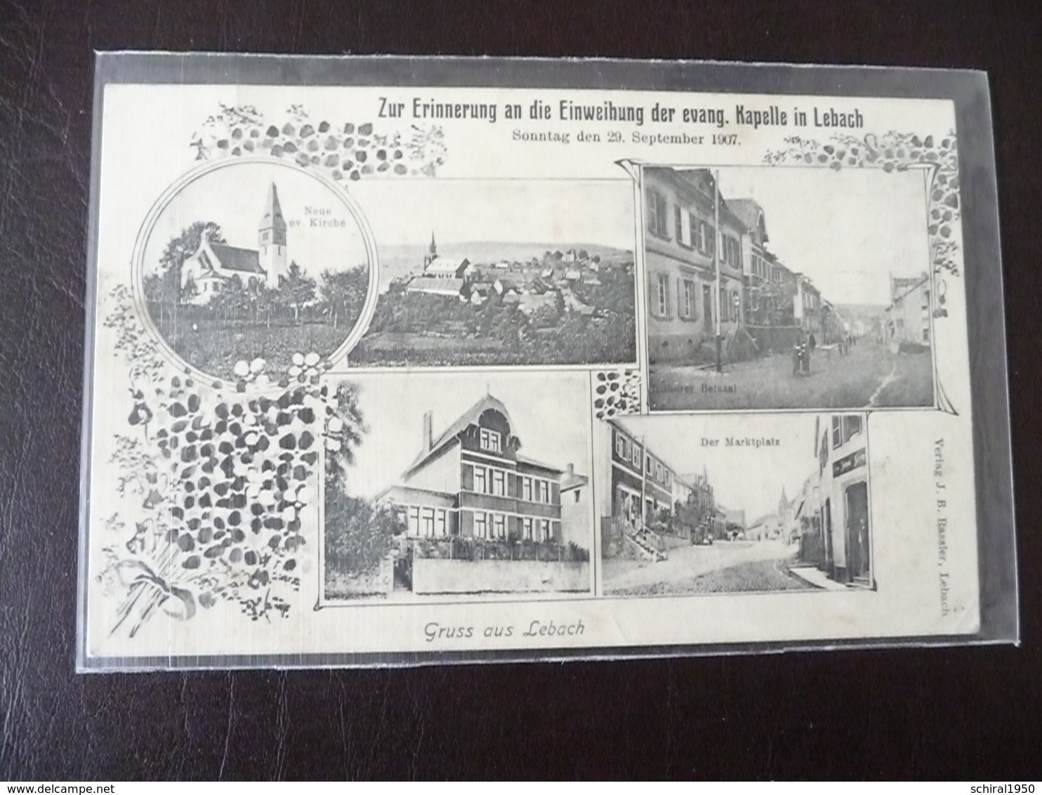 Lebach Zur Erinnerung An Die Einweihung Der Evang. Kapelle 1907 Saarlouis - Kreis Saarlouis