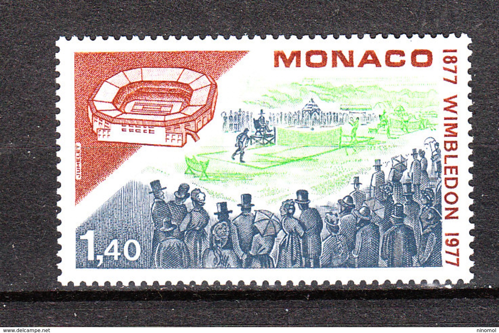 Monaco   - 1977.  Torneo Di Wimbledon. Wimbledon Tennis Tournament. MNH - Tennis