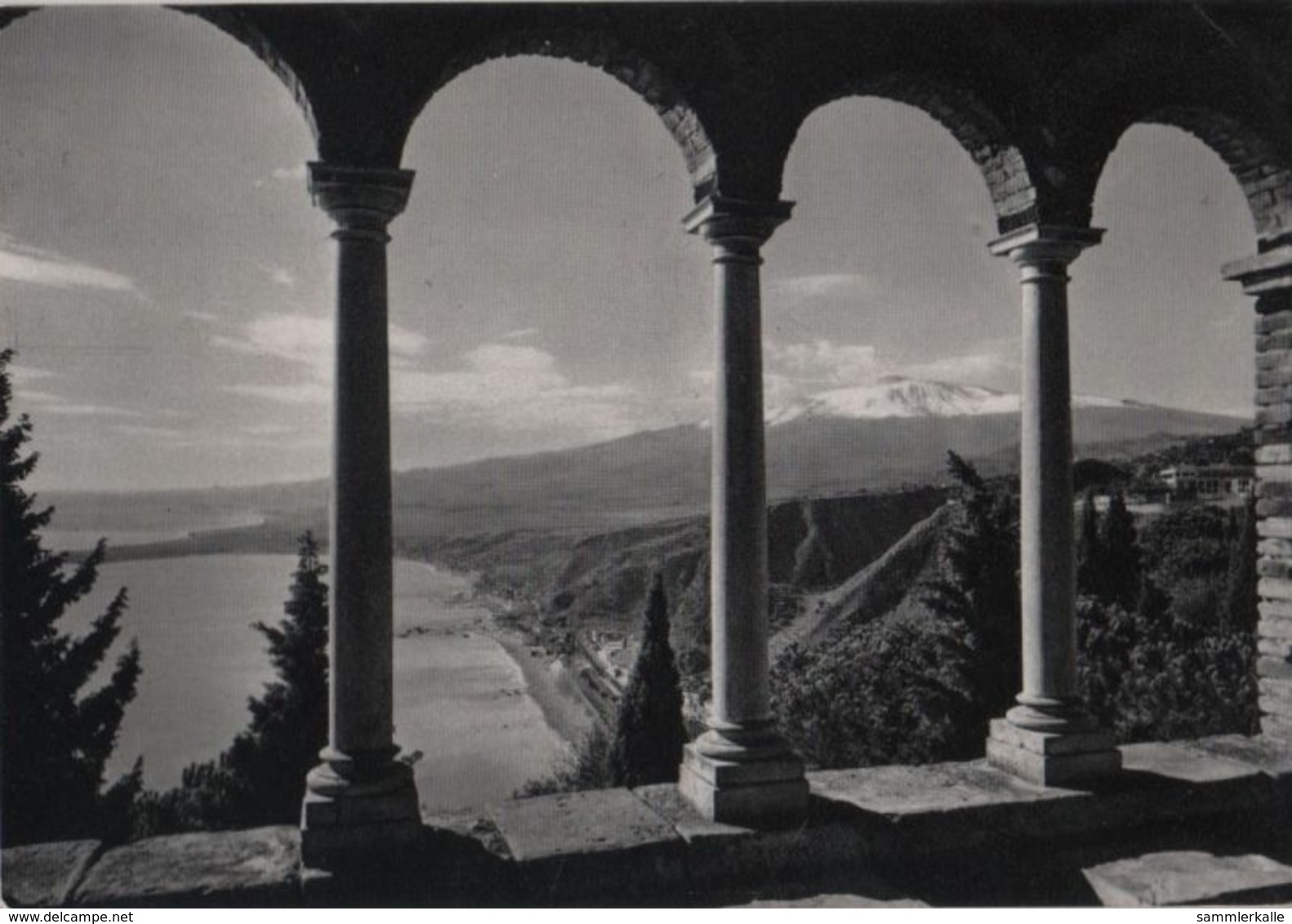 Italien - Taormina - Giardini Pubblici Con Etna - Ca. 1965 - Messina