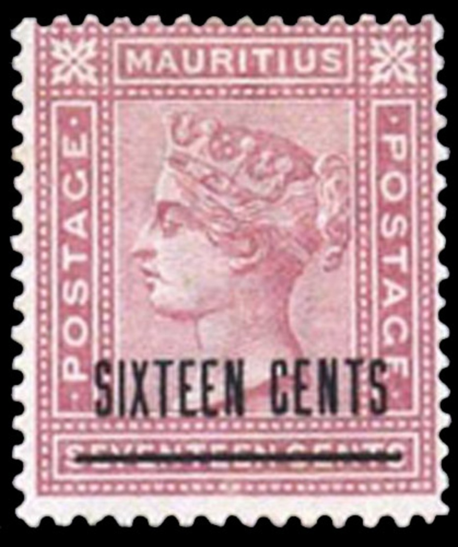 Mauritius ,1883  , 6p. Surch. On 17c , Scarce ,SG.115 , MNH ** - Mauritius (...-1967)