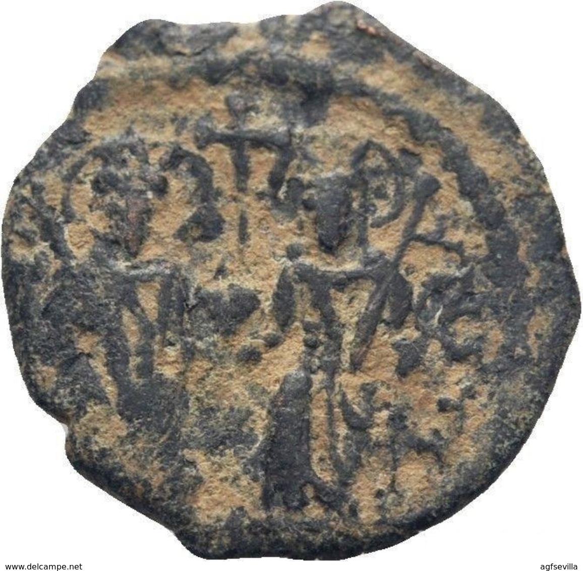 IMPERIO BIZANTINO. JUSTINO II Y SOFÍA. 10 NUMMI. CONSTANTINOPLA - Byzantinische Münzen