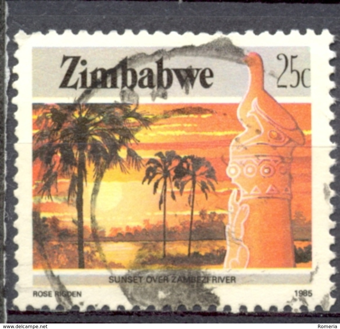 Zimbabwe - 1985 - Yt 96a (dentelé 14) 99 - 100 - 102 - 103 - 104 - Série Courante - Oblitérés - Zimbabwe (1980-...)