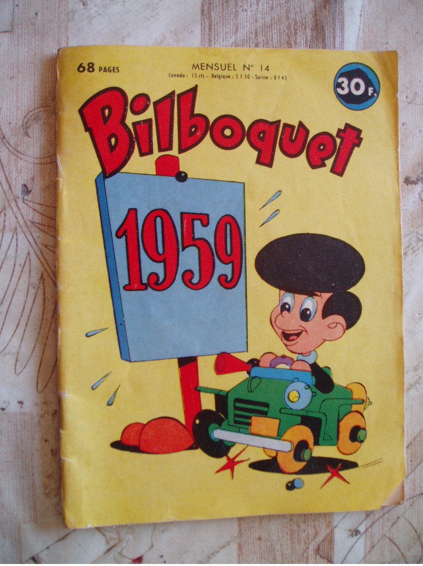 BILBOQUET NO 14-  02/1959 -DEL DUCA-BANDES ANIMALIERES-DIVERS - Other Magazines