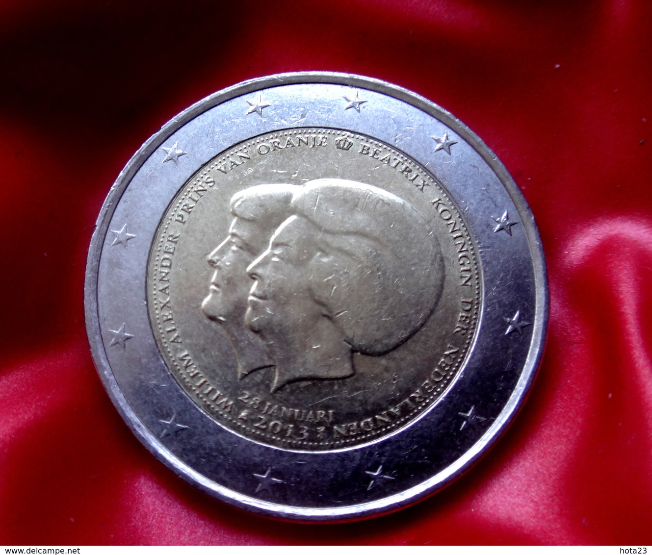 NEDERLAND 2013 2€ Euro Bi-metallic Commemorative  Reine Béatrix Prince Willem Alexander  Coin  CIRCULATED - Niederlande