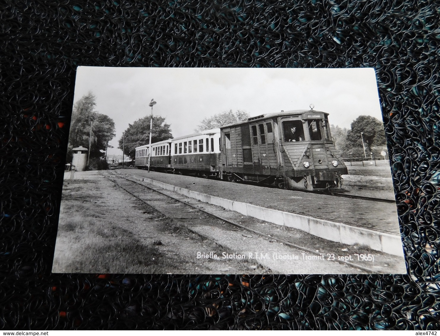 Tram : Brielle, Station R. T. M.(Laatste Tramrit 23 Sept. 1965), Non Circulée   (X7) - Tramways