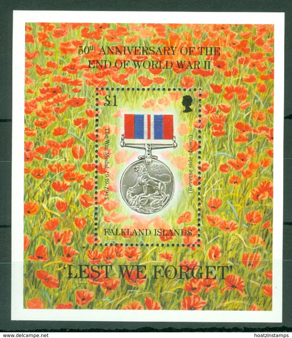 Falkland Is: 1995   50th Anniv Of End Of WWII  M/S  MNH - Falkland Islands