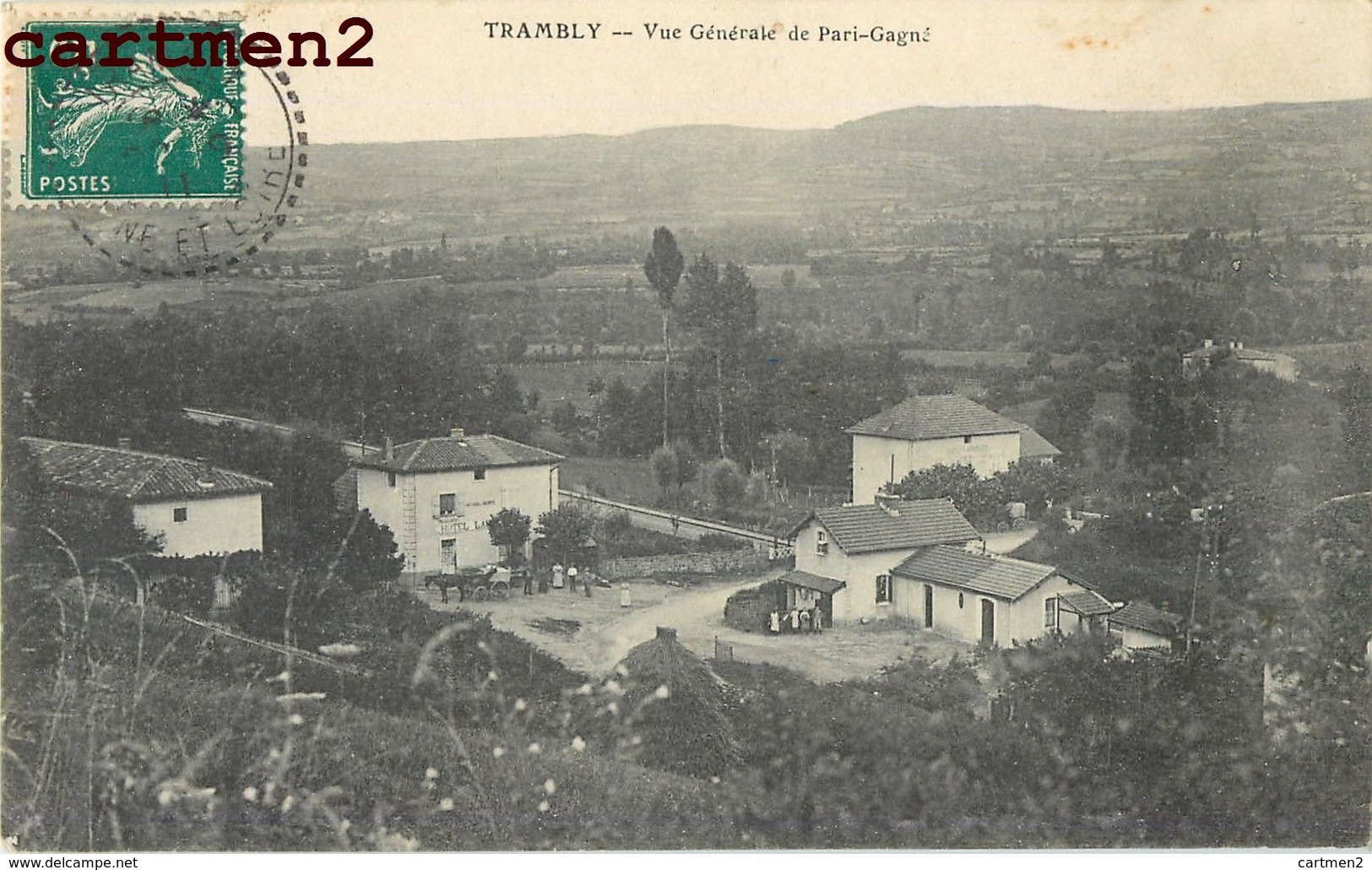 TRAMBLY VUE GENERALE DE PARI-GAGNE 71 - Autres & Non Classés