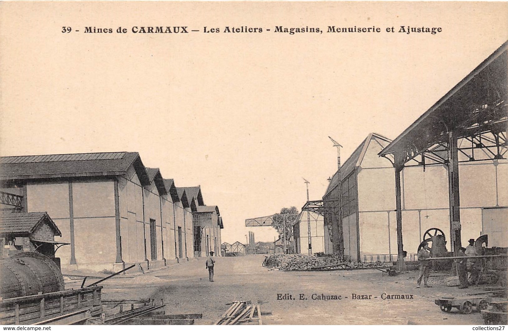 81-CARMAUX- MINES DE CARMAUX- LES ATELIERS, MAGASINS, MENUISERIE ET AJUSTAGE - Carmaux