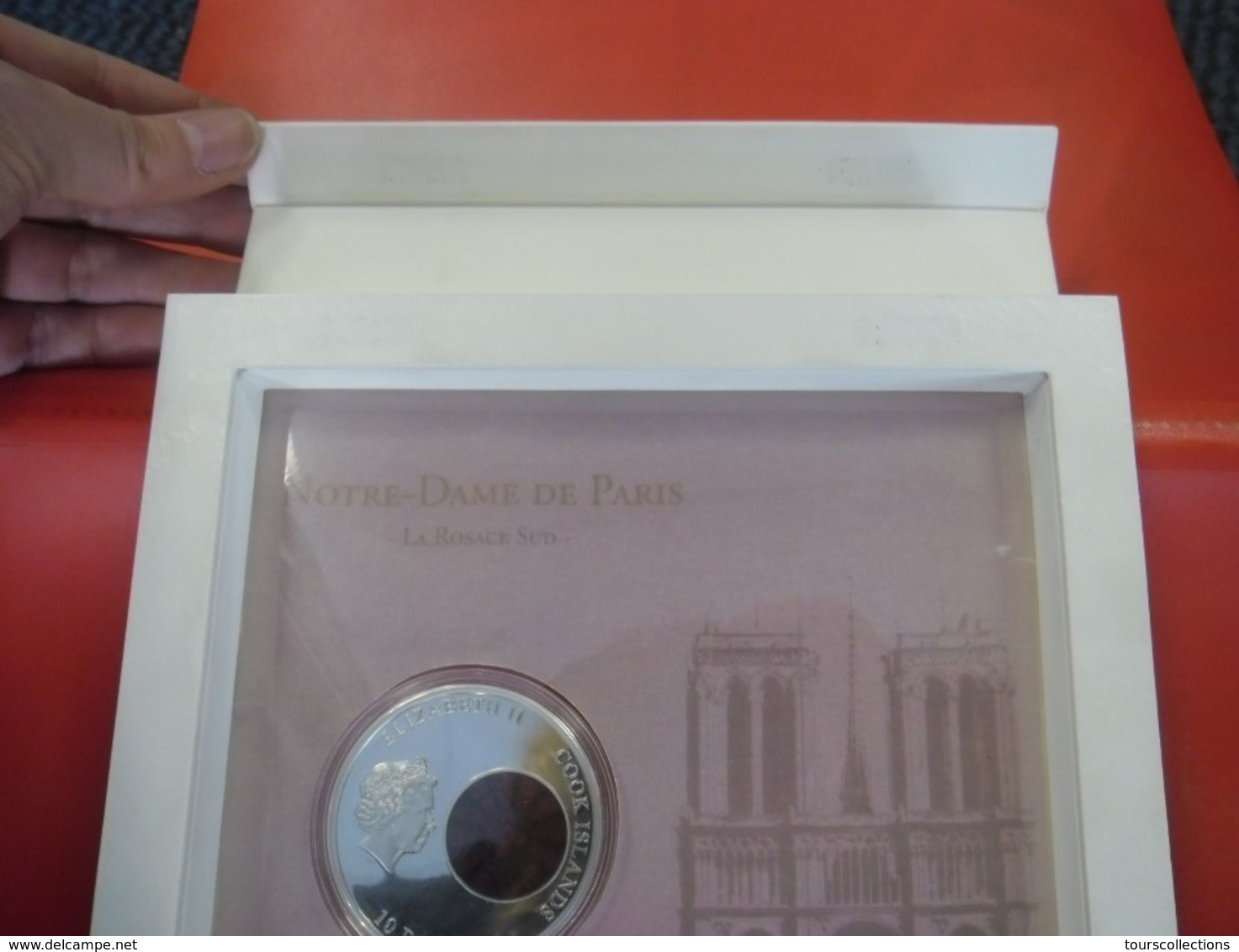 EXCEPTIONNEL !! 850 ans NOTRE DAME de PARIS 850 exemplaires Belle épreuve 2013 avec vitrail inséré monnaie argent 50 gr