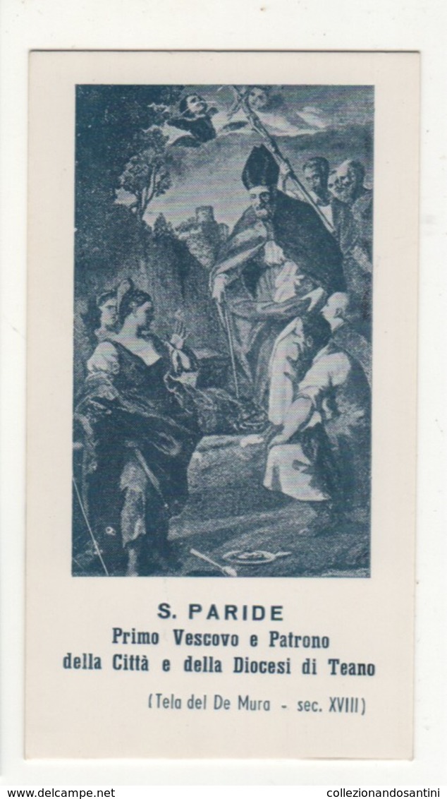 Santino Antico San Paride Vescovo Da Teano - Caserta - Religione & Esoterismo