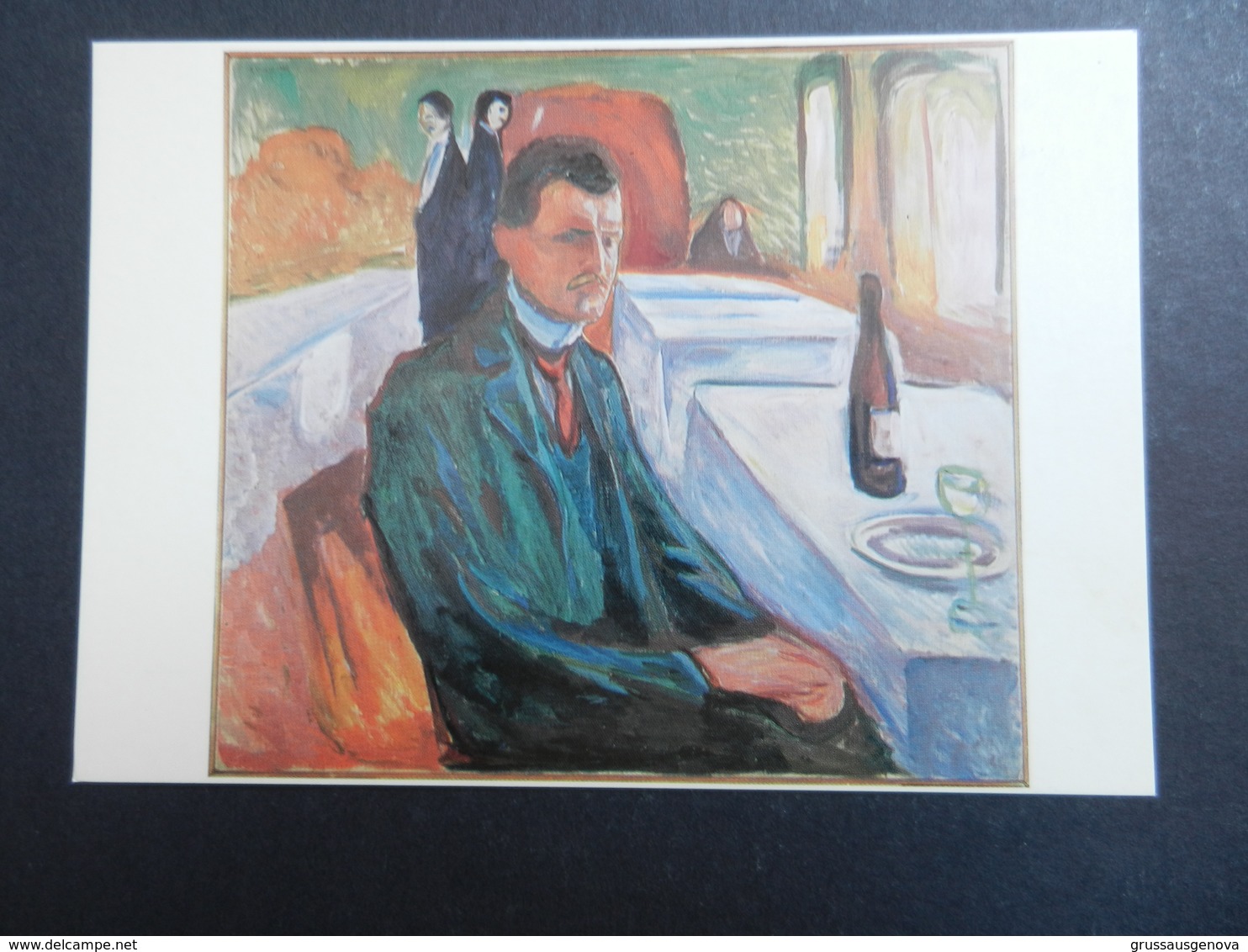 19923) MUNCH EDVARD AUTORITRATTO CON VINO SELFPORTRAIT BY THE WINE OSLO MUNCH MUSEET - Pittura & Quadri