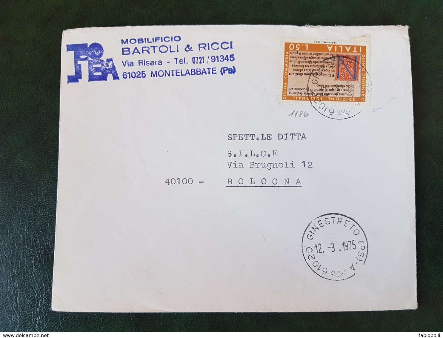 (31468) STORIA POSTALE ITALIA 1975 - 1971-80: Storia Postale