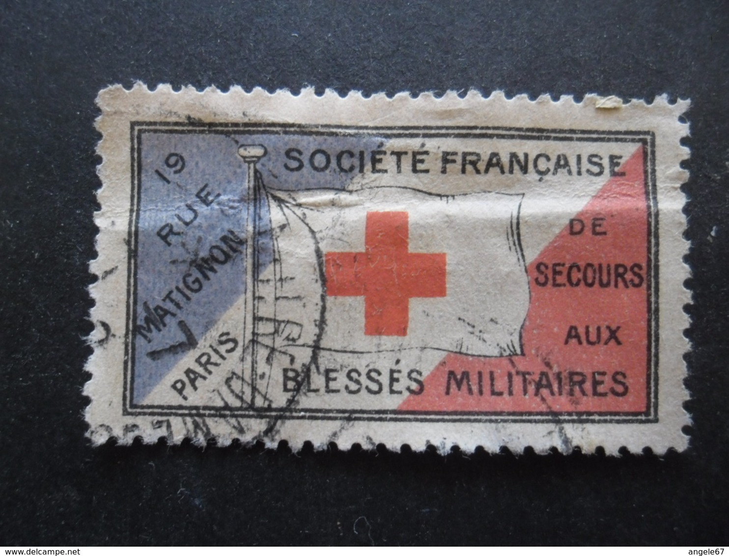 FRANCE Vignette Croix Rouge Oblitéré - Red Cross