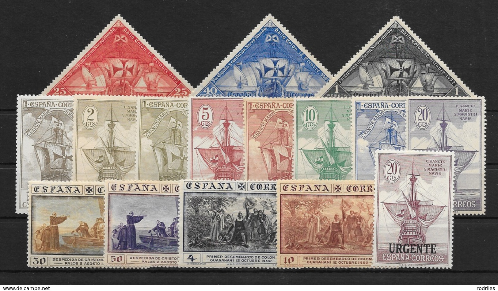 ESPAÑA. EDIFIL  531/546* - Unused Stamps