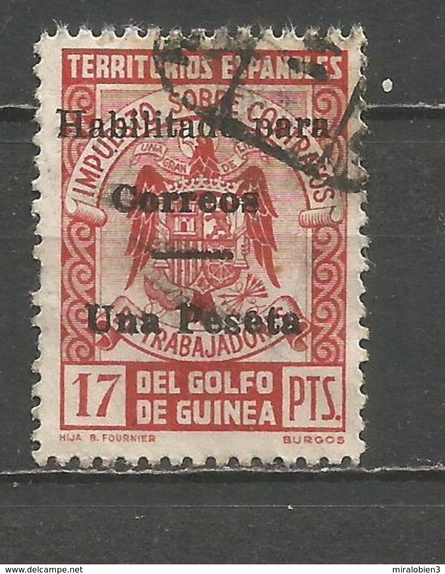 GUINEA EDIFIL NUM. 259J USADA - Guinea Española