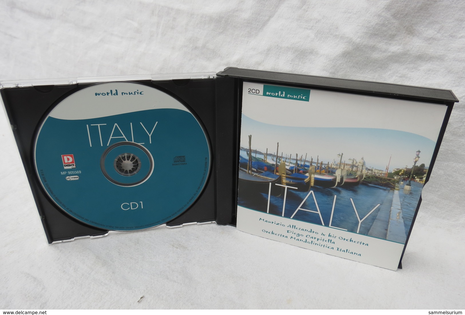 2 CDs "Maurizio Allesandro & His Orchestra" Italy World Music, Diego Carpitella, Orchestra Mandolinistica Italiana - Other - Italian Music