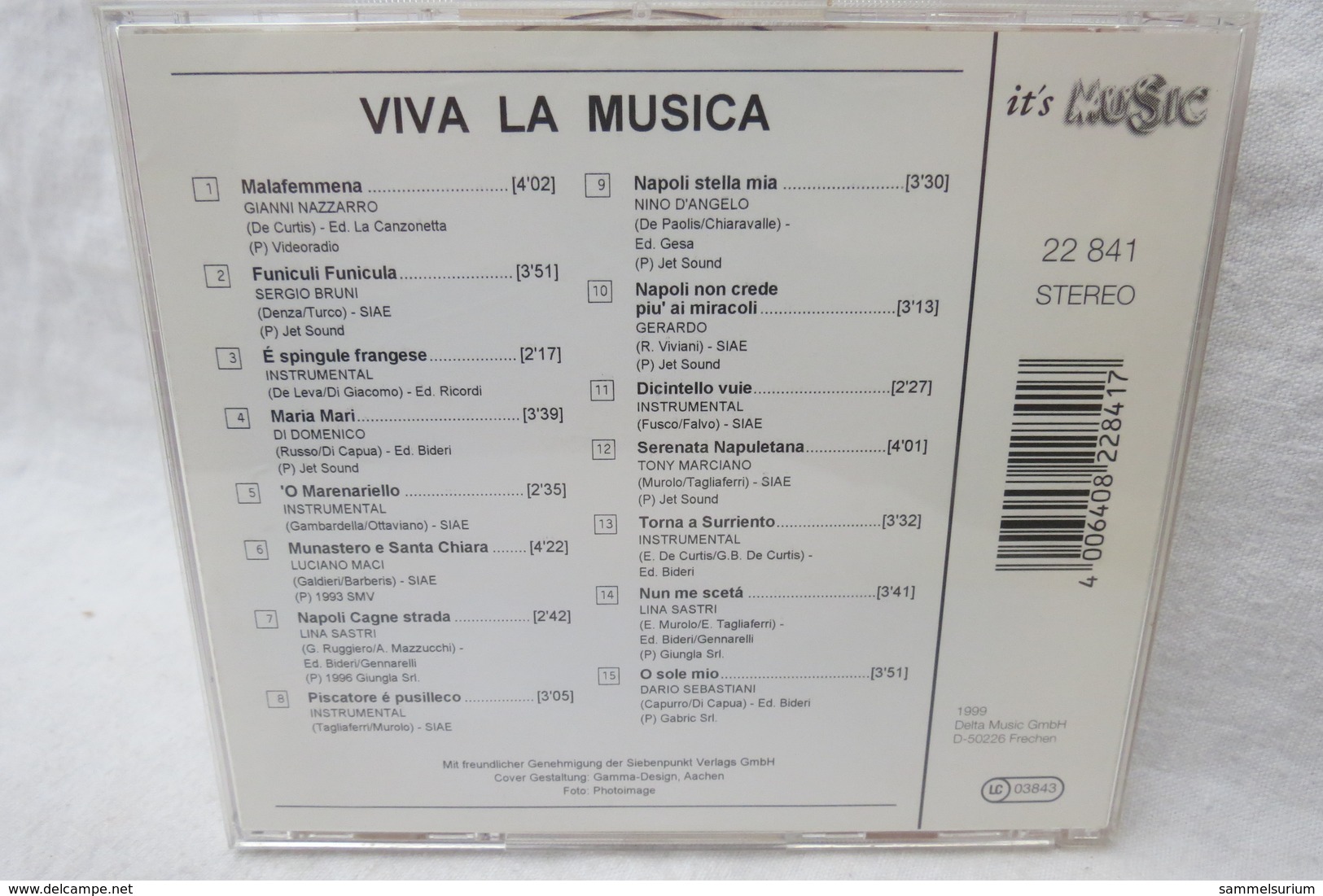 CD "Viva La Musica" It's Music, Div. Interpreten - Andere - Italiaans