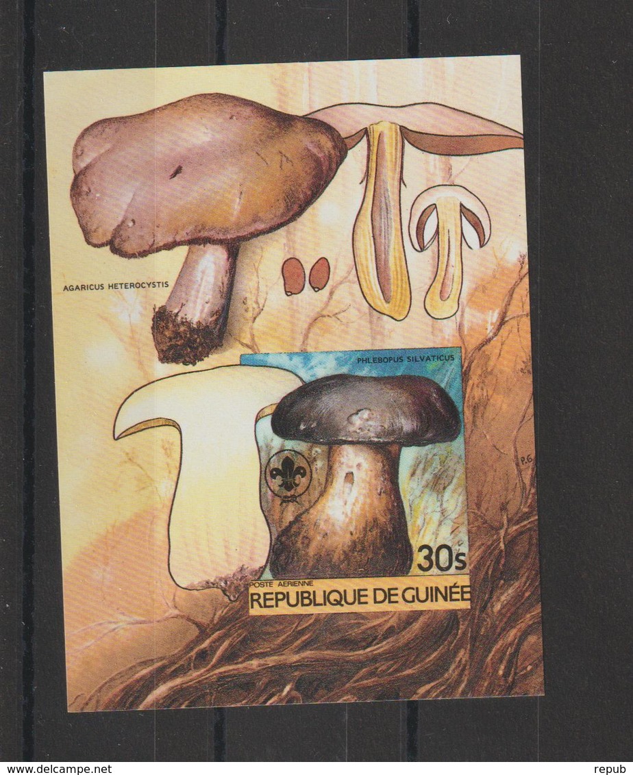 Guinée 1984 Champignons BF 49 Non Dentelé Neuf ** MNH - Guinée (1958-...)