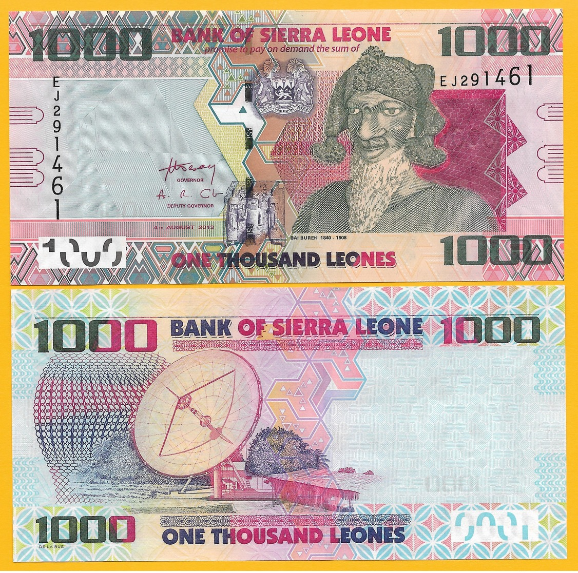 Sierra Leone 1000 Leones P-30b 2013 UNC Banknote - Sierra Leone