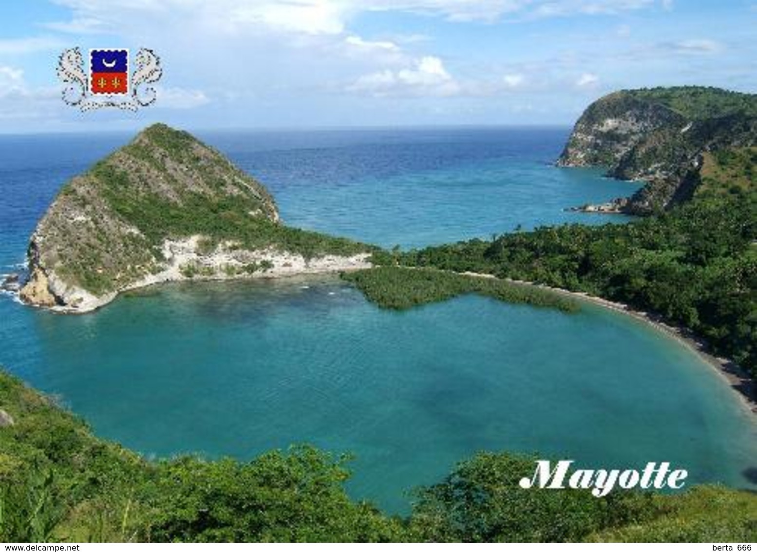 Mayotte Petite Terre Moya Beach New Postcard - Mayotte