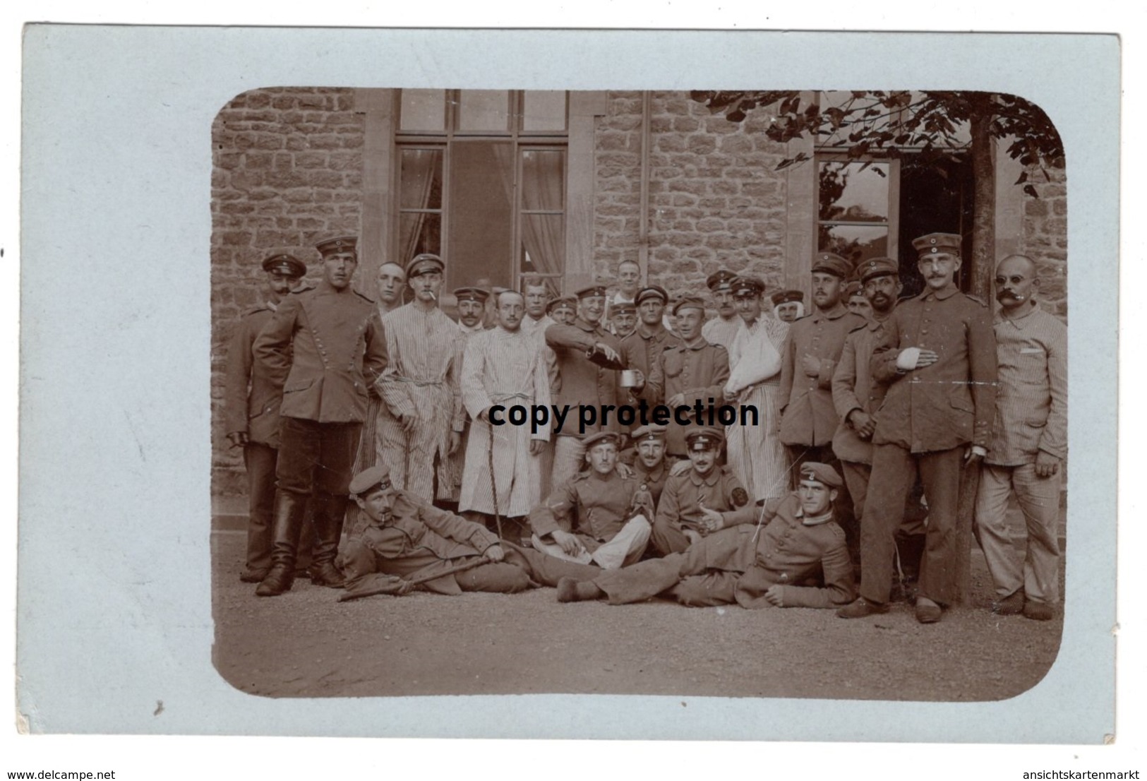 Soldaten, Lazarett, Verwundete, Beschrieben Montmedy, Alte Foto Postkarte 1915 - Montmedy