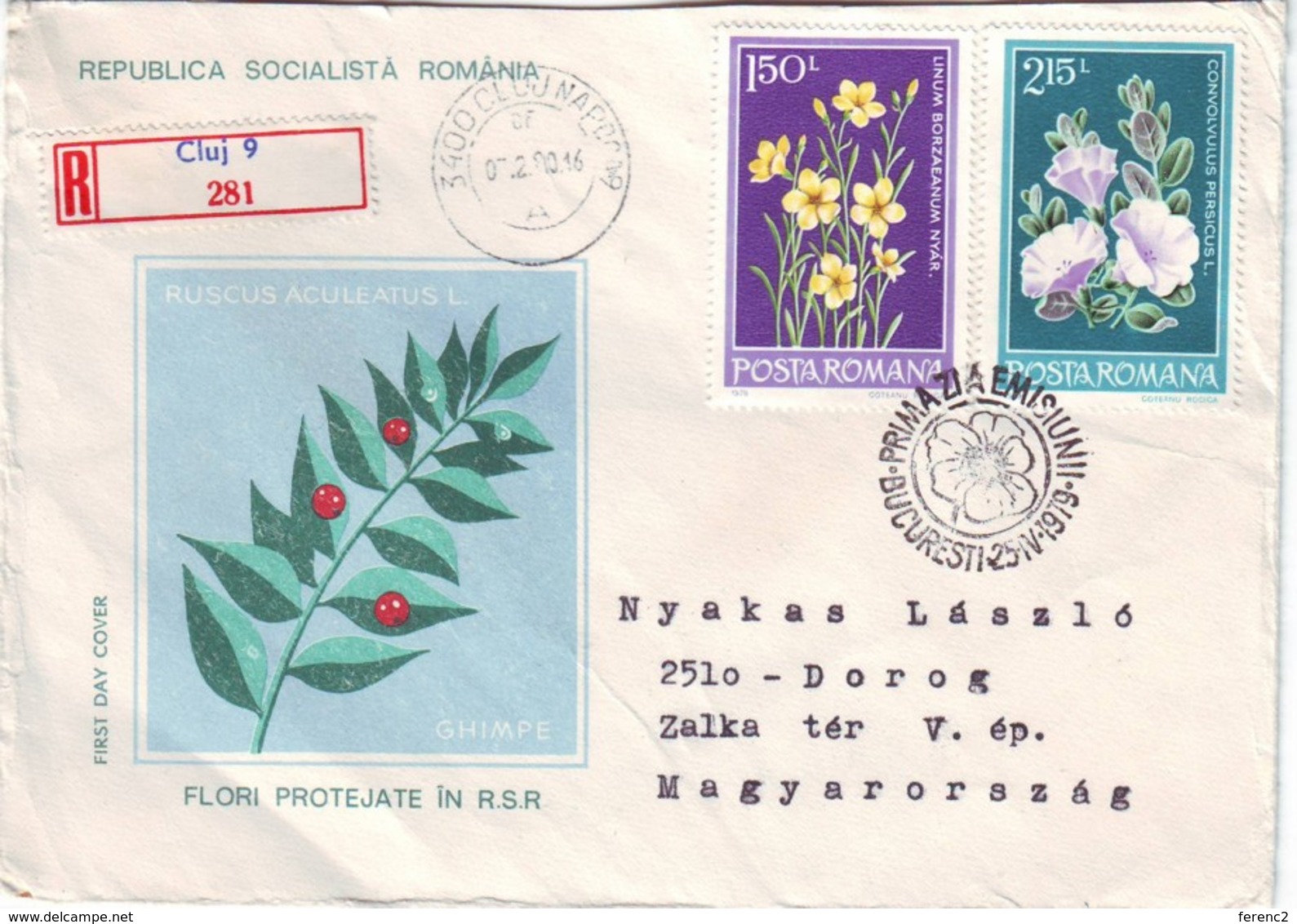 1990 Romania  Registered - Lettres & Documents