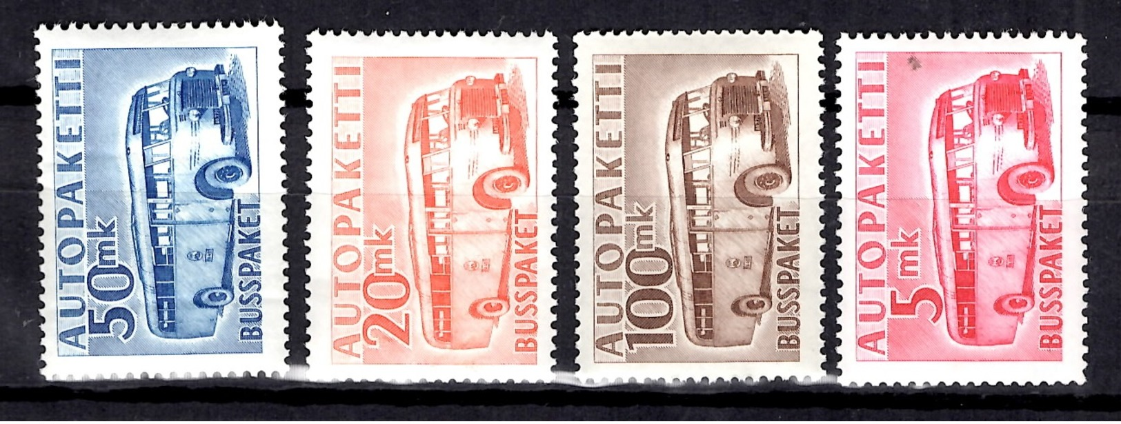 Finlande Colis Postaux Par Autobus YT N° 6/9 Neufs ** MNH. TB. A Saisir! - Bus Parcels / Colis Par Autobus / Pakjes Per Postbus