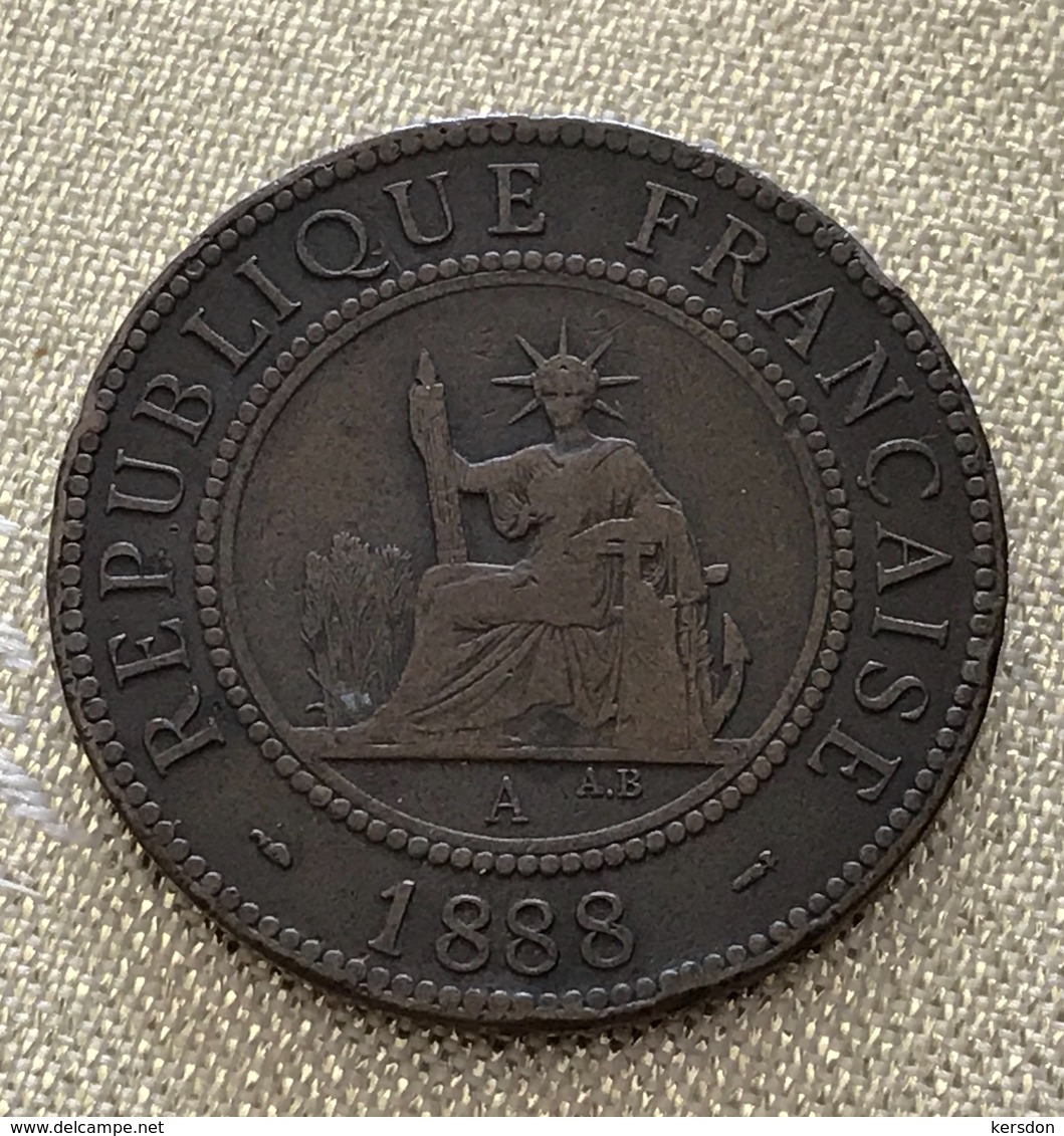 Pièce De 1 Centime De 1888 INDOCHINE TTB - Indochine